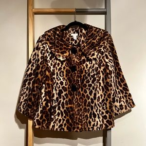 Chicos Leopard blazer